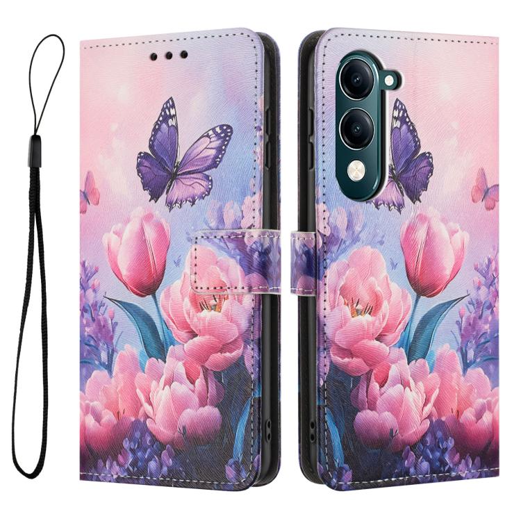 For vivo Y29S 5G Global / Y04 Color Drawing Pattern Leather Phone Case