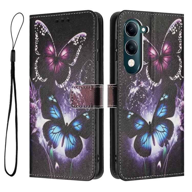 For vivo Y29S 5G Global / Y04 Color Drawing Pattern Leather Phone Case