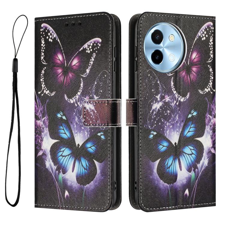For vivo Y38 5G Global Color Drawing Pattern Leather Phone Case