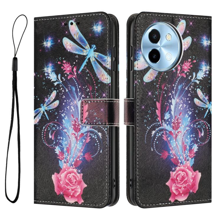 For vivo Y38 5G Global Color Drawing Pattern Leather Phone Case
