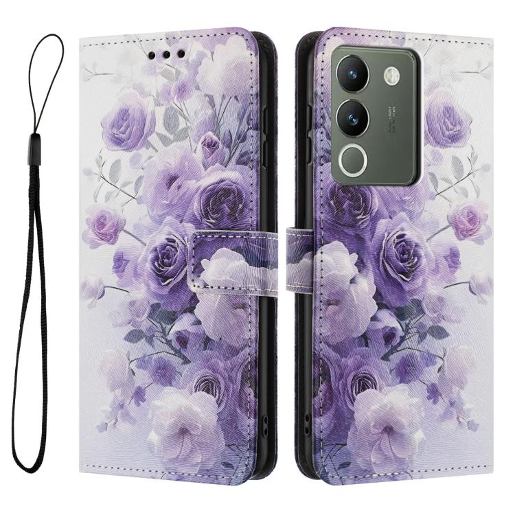 For vivo Y200 5G / V29E 5G Global Color Drawing Pattern Leather Phone Case