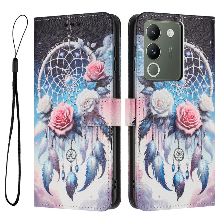 For vivo Y200 5G / V29E 5G Global Color Drawing Pattern Leather Phone Case