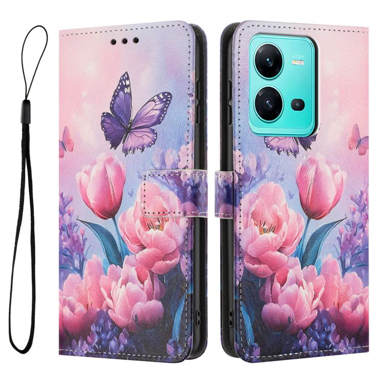 For vivo V25 5G / V25e 4G Color Drawing Pattern Leather Phone Case