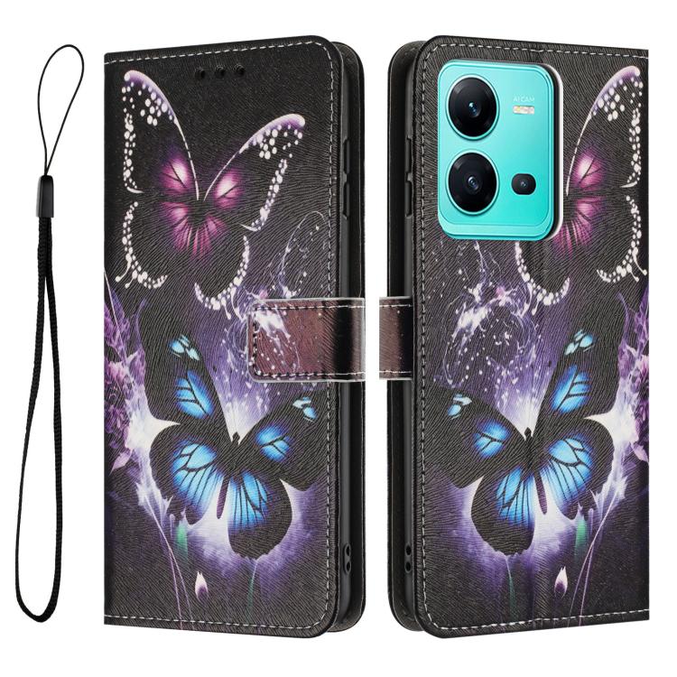 For vivo V25 5G / V25e 4G Color Drawing Pattern Leather Phone Case