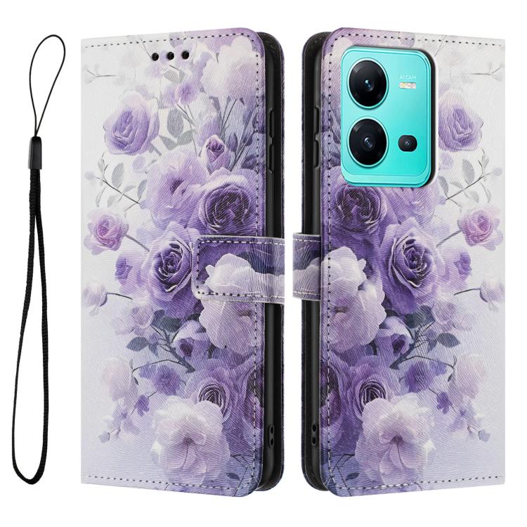For vivo V25 5G / V25e 4G Color Drawing Pattern Leather Phone Case
