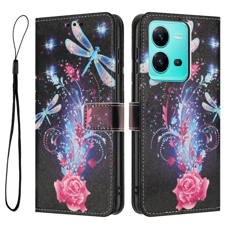 For vivo V25 5G / V25e 4G Color Drawing Pattern Leather Phone Case