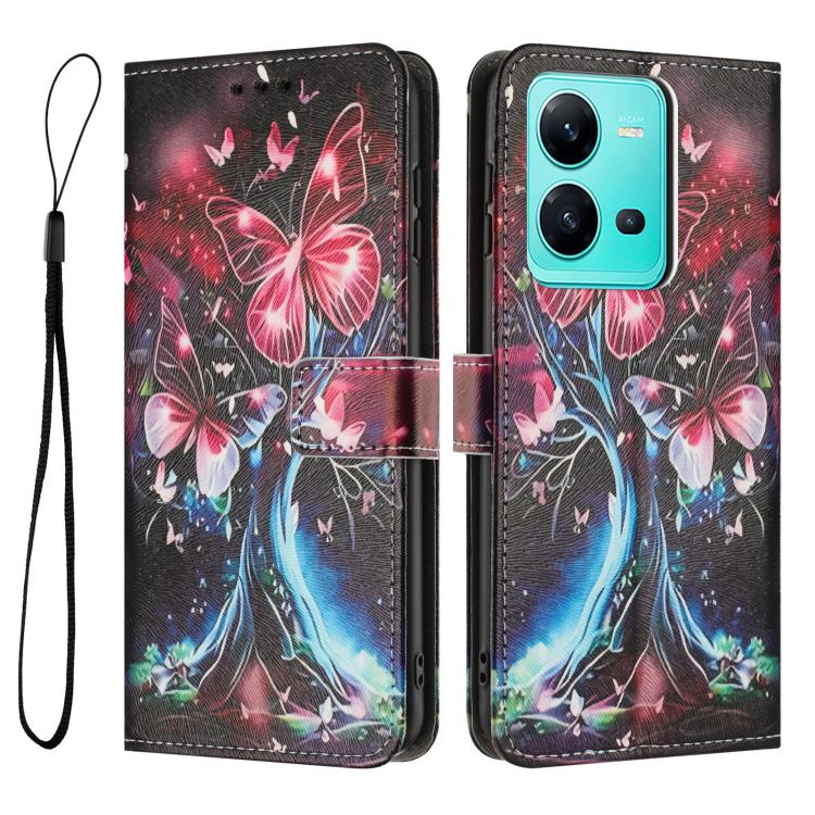 For vivo V25 5G / V25e 4G Color Drawing Pattern Leather Phone Case