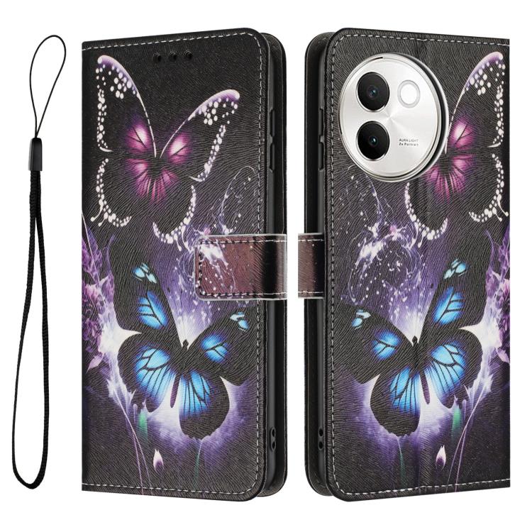 For vivo V30E 5G / V40 Lite 5G Color Drawing Pattern Leather Phone Case
