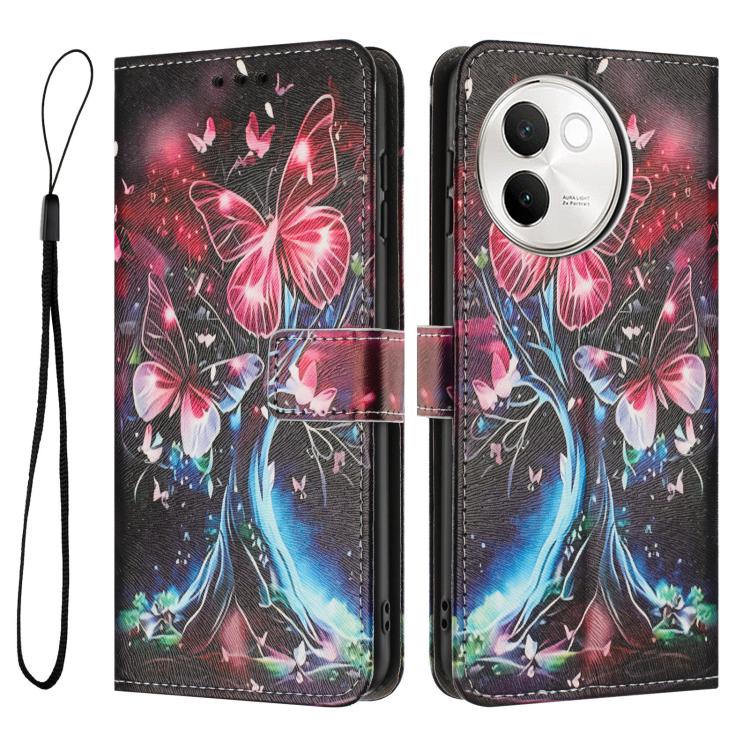 For vivo V30E 5G / V40 Lite 5G Color Drawing Pattern Leather Phone Case