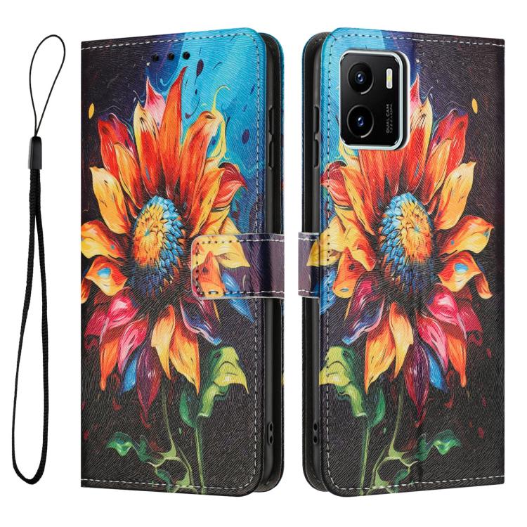 For vivo Y15S / Y15A / Y01 Color Drawing Pattern Leather Phone Case