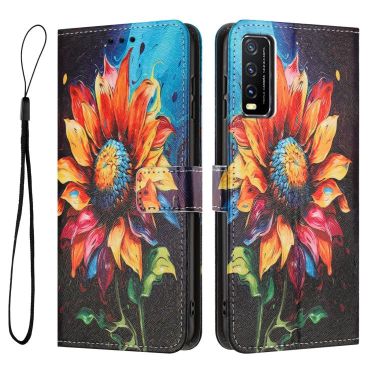 For vivo Y20 / Y20i Color Drawing Pattern Leather Phone Case