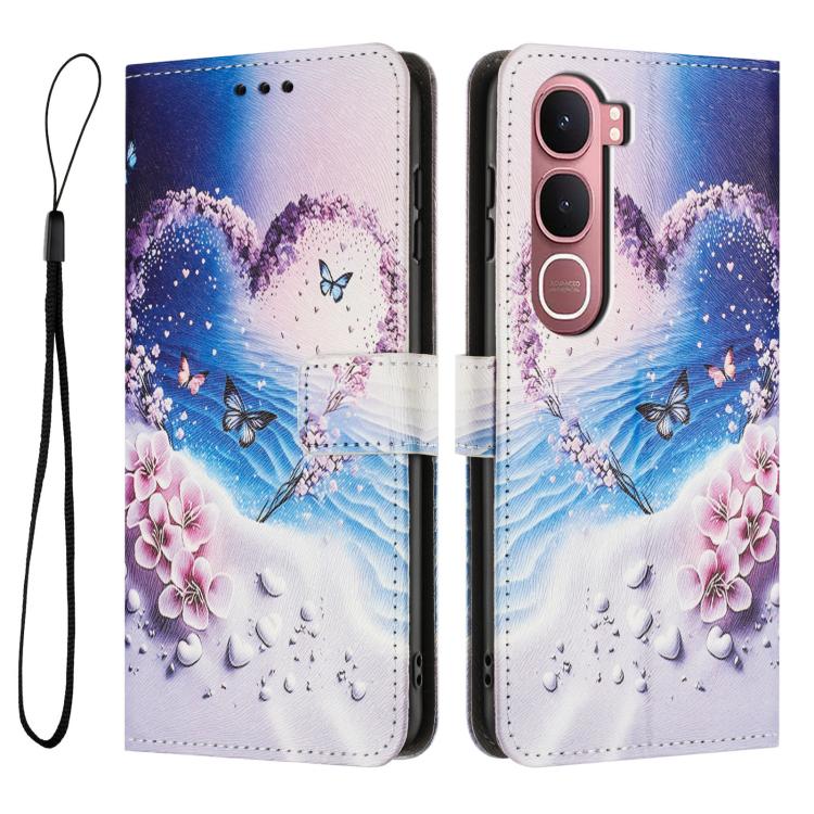 For vivo Y31 5G Color Drawing Pattern Leather Phone Case