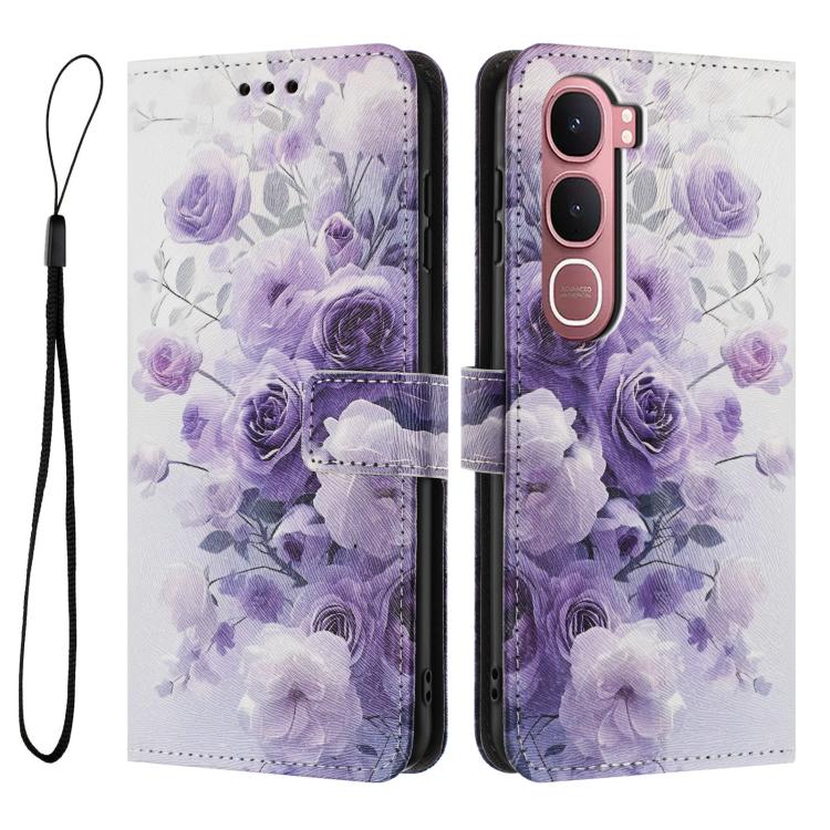 For vivo Y31 5G Color Drawing Pattern Leather Phone Case