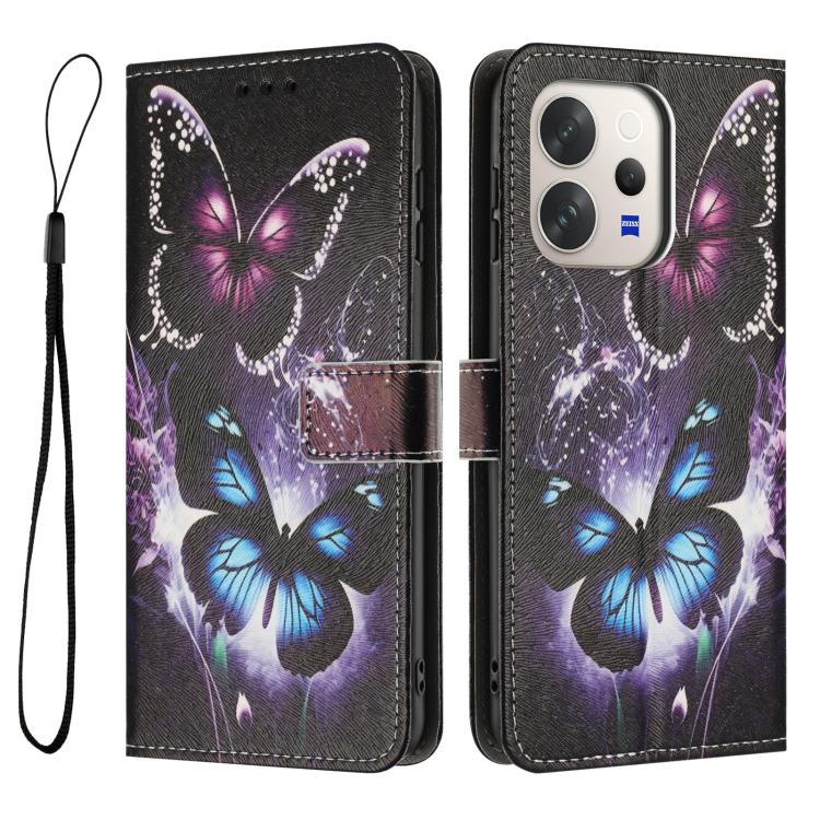 For vivo V70 5G Color Drawing Pattern Leather Phone Case