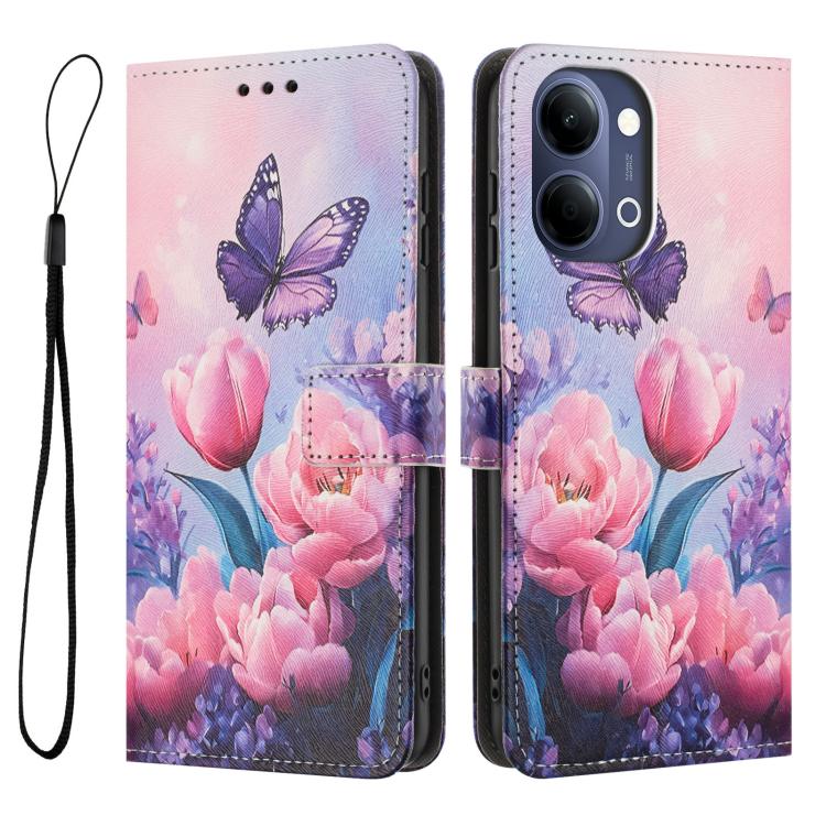 For vivo Y05 4G Color Drawing Pattern Leather Phone Case