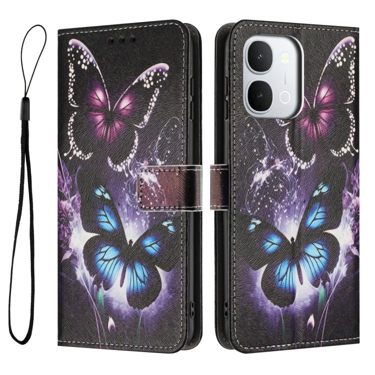 For vivo Y500i 5G Color Drawing Pattern Leather Phone Case