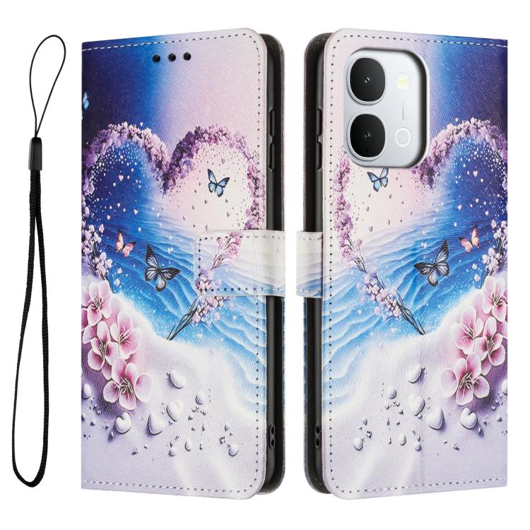 For vivo Y500i 5G Color Drawing Pattern Leather Phone Case