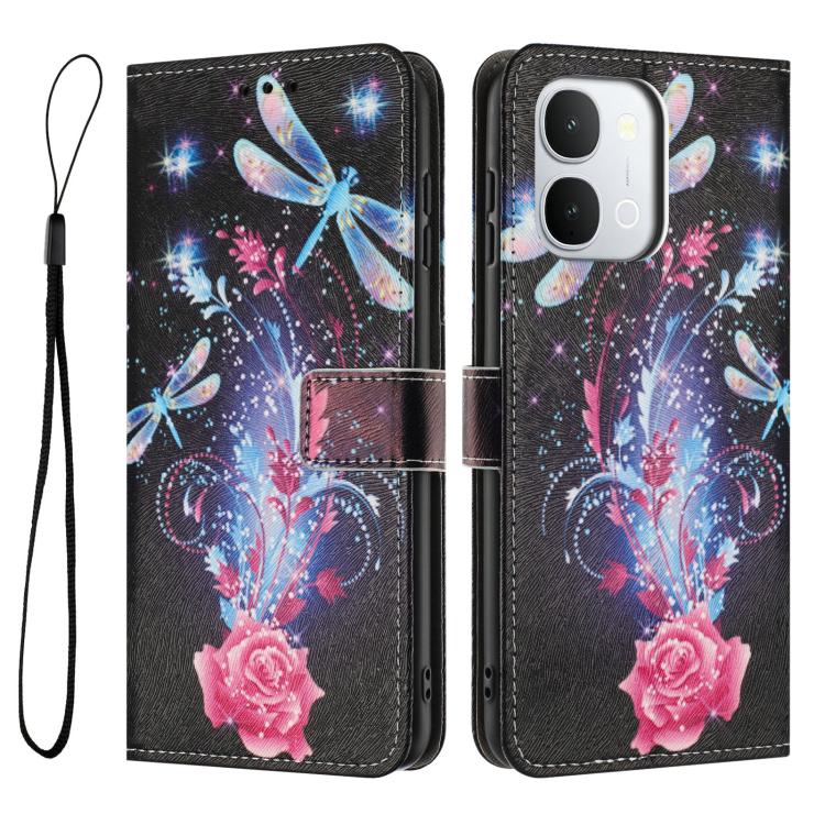 For vivo Y500i 5G Color Drawing Pattern Leather Phone Case
