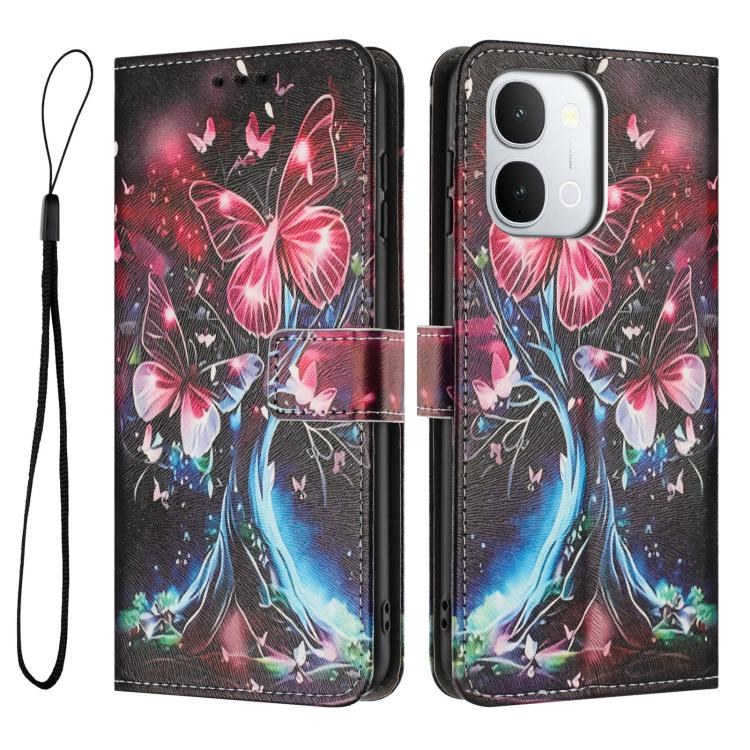 For vivo Y500i 5G Color Drawing Pattern Leather Phone Case