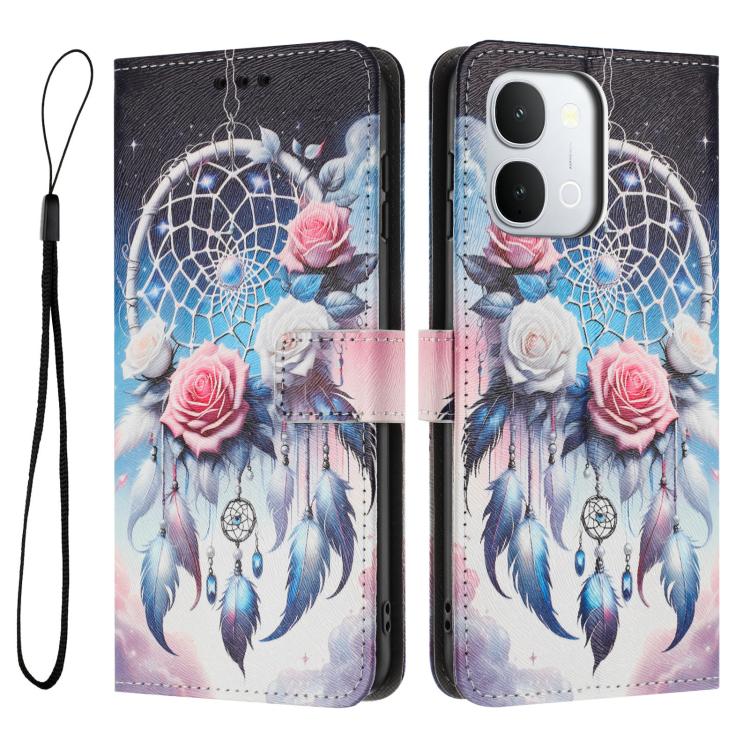 For vivo Y500i 5G Color Drawing Pattern Leather Phone Case