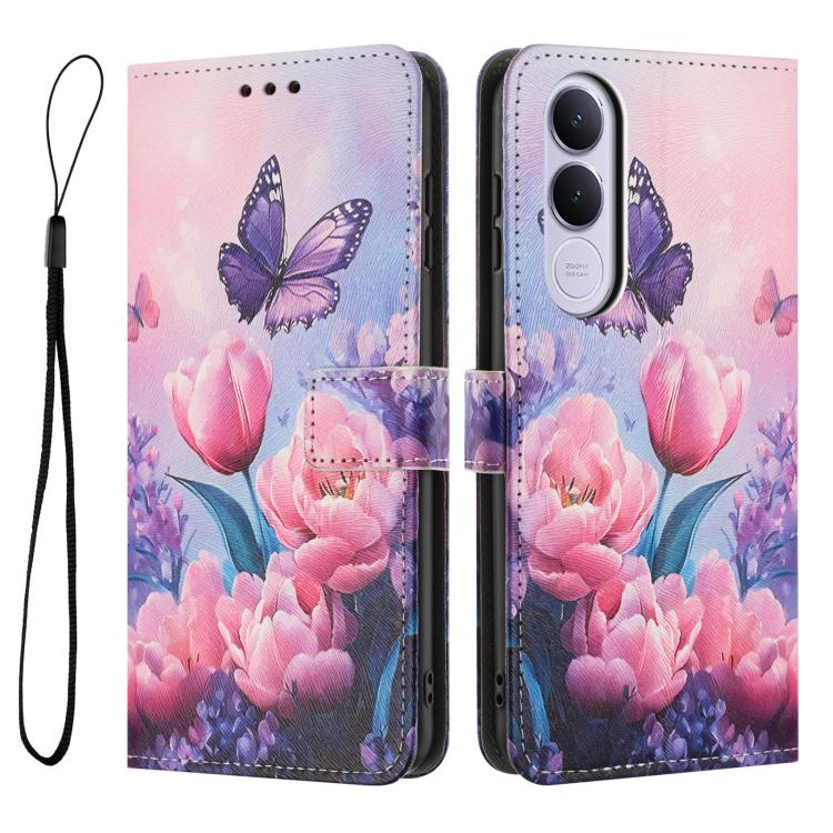 For vivo V70 FE 5G Color Drawing Pattern Leather Phone Case