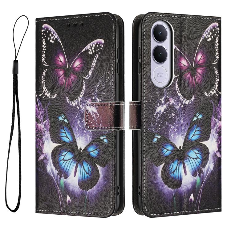 For vivo V70 FE 5G Color Drawing Pattern Leather Phone Case