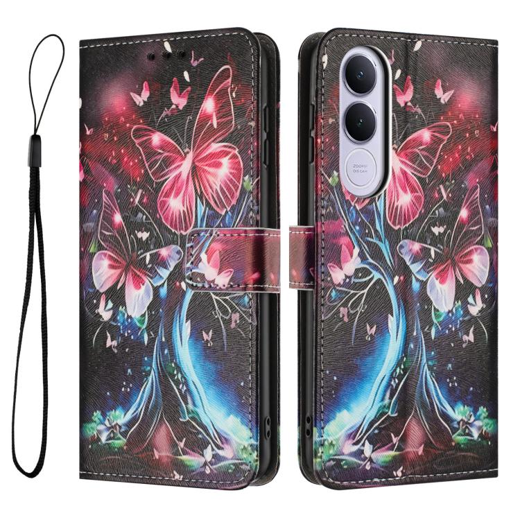 For vivo V70 FE 5G Color Drawing Pattern Leather Phone Case