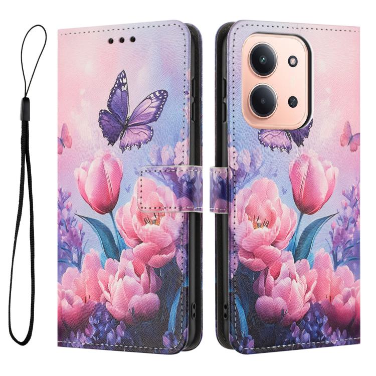 For Redmi 15C 5G / 4G EU 173mm Color Drawing Pattern Leather Phone Case