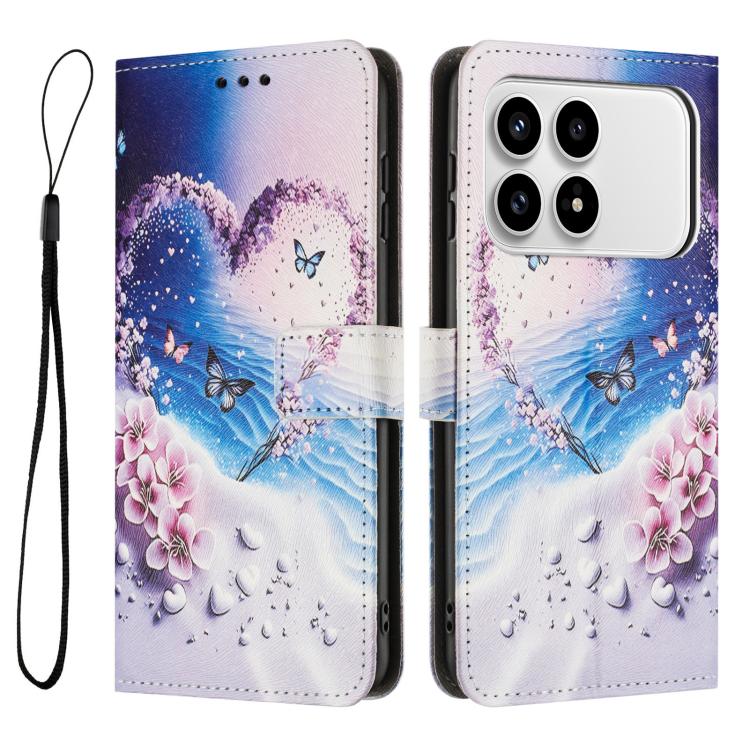 For Redmi K90 / Poco F8 Pro Color Drawing Pattern Leather Phone Case