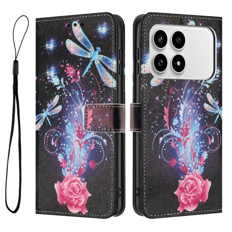 For Redmi K90 / Poco F8 Pro Color Drawing Pattern Leather Phone Case