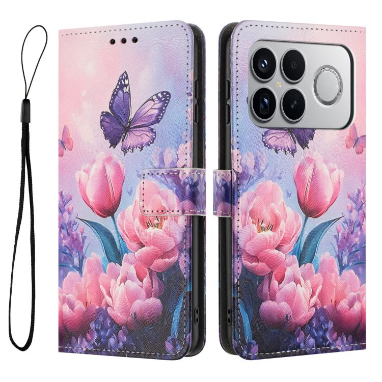 For Redmi K90 Pro Max / Poco F8 Ultra Color Drawing Pattern Leather Phone Case