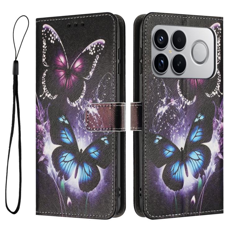 For Redmi K90 Pro Max / Poco F8 Ultra Color Drawing Pattern Leather Phone Case