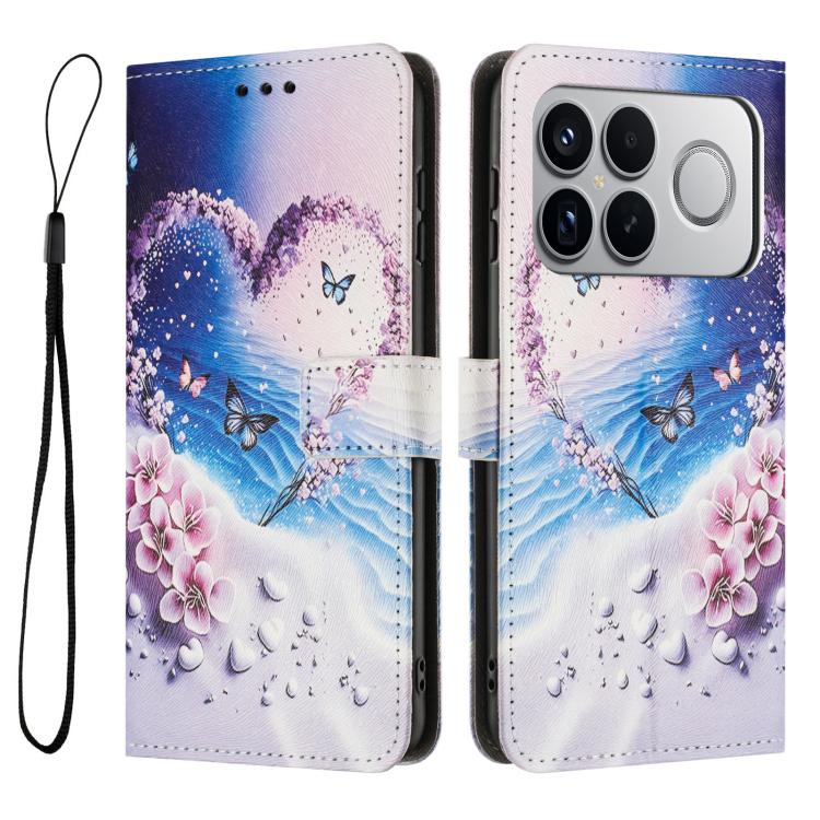 For Redmi K90 Pro Max / Poco F8 Ultra Color Drawing Pattern Leather Phone Case