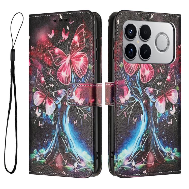 For Redmi K90 Pro Max / Poco F8 Ultra Color Drawing Pattern Leather Phone Case