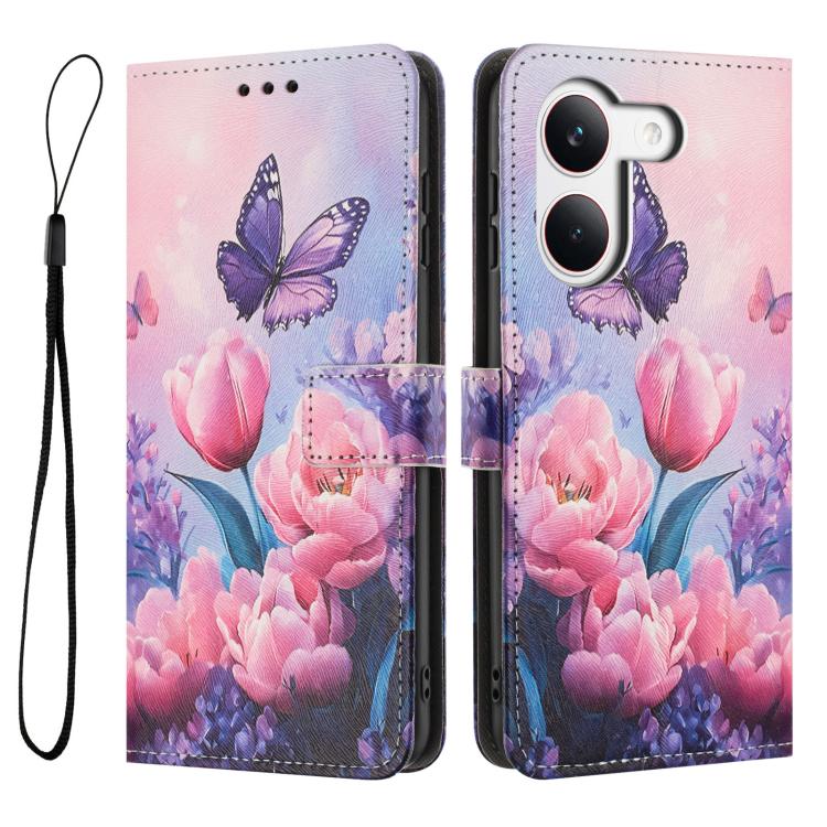 For Redmi Turbo 5 / Poco X8 Pro 5G Color Drawing Pattern Leather Phone Case
