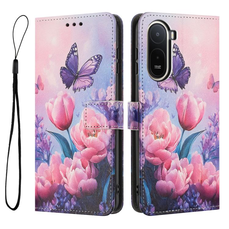 For Redmi A7 Pro 4G 171mm Color Drawing Pattern Leather Phone Case