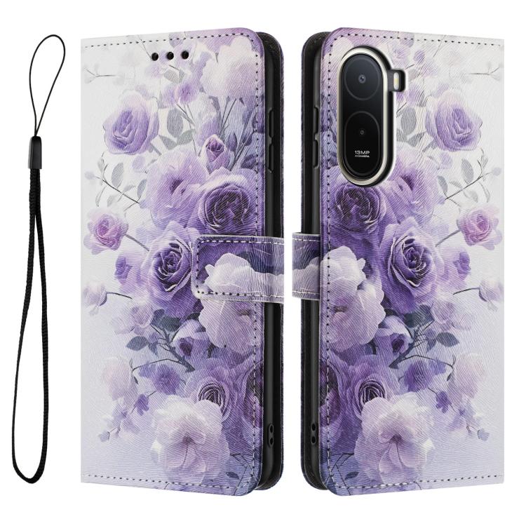 For Redmi A7 Pro 4G 171mm Color Drawing Pattern Leather Phone Case