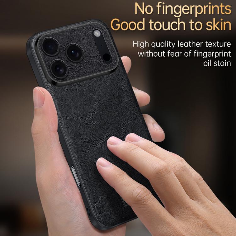 For iPhone 17 SULADA Shockproof TPU Hybrid Handmade Leather Phone Case