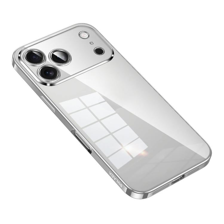 For iPhone 17 Pro SULADA Shine Through Series Plating TPU Transparent Phone Case