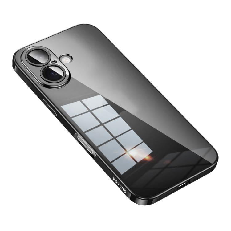 For iPhone 17 SULADA Shine Through Series Plating TPU Transparent Phone Case