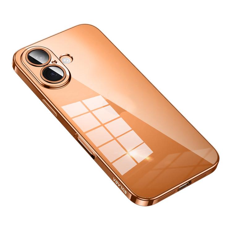 For iPhone 17 SULADA Shine Through Series Plating TPU Transparent Phone Case