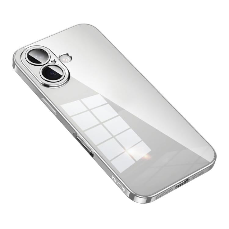 For iPhone 17 SULADA Shine Through Series Plating TPU Transparent Phone Case