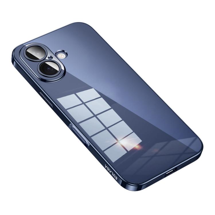 For iPhone 17 SULADA Shine Through Series Plating TPU Transparent Phone Case