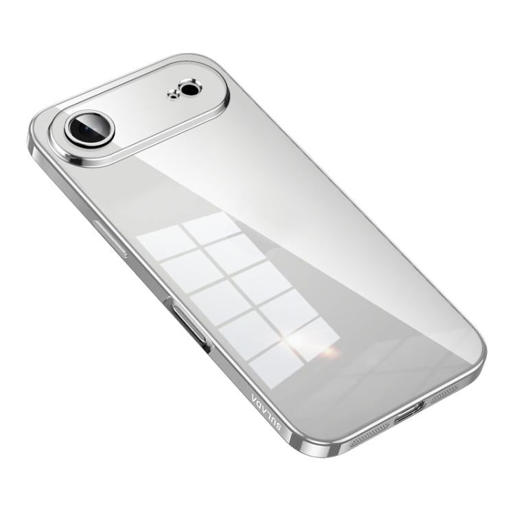 For iPhone Air SULADA Shine Through Series Plating TPU Transparent Phone Case