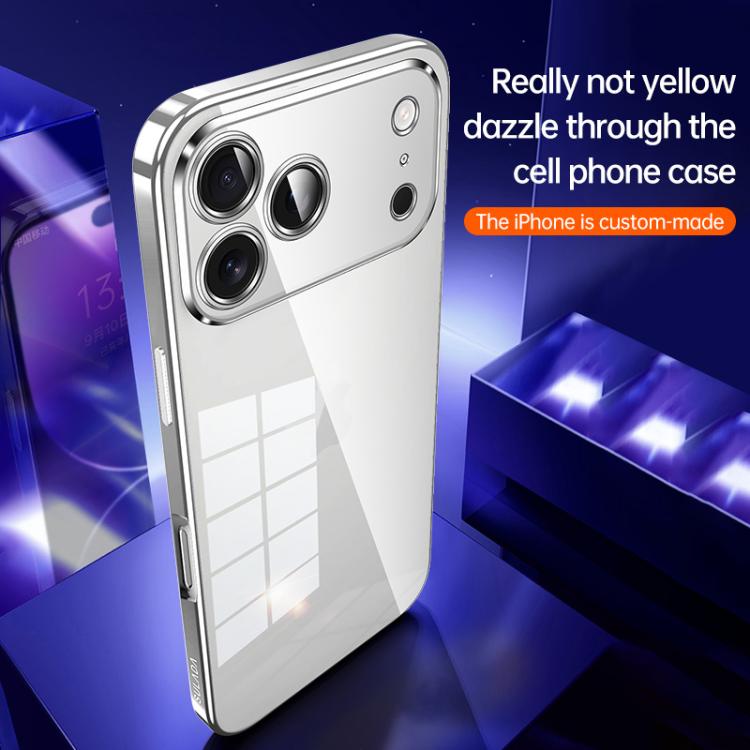 For iPhone Air SULADA Shine Through Series Plating TPU Transparent Phone Case