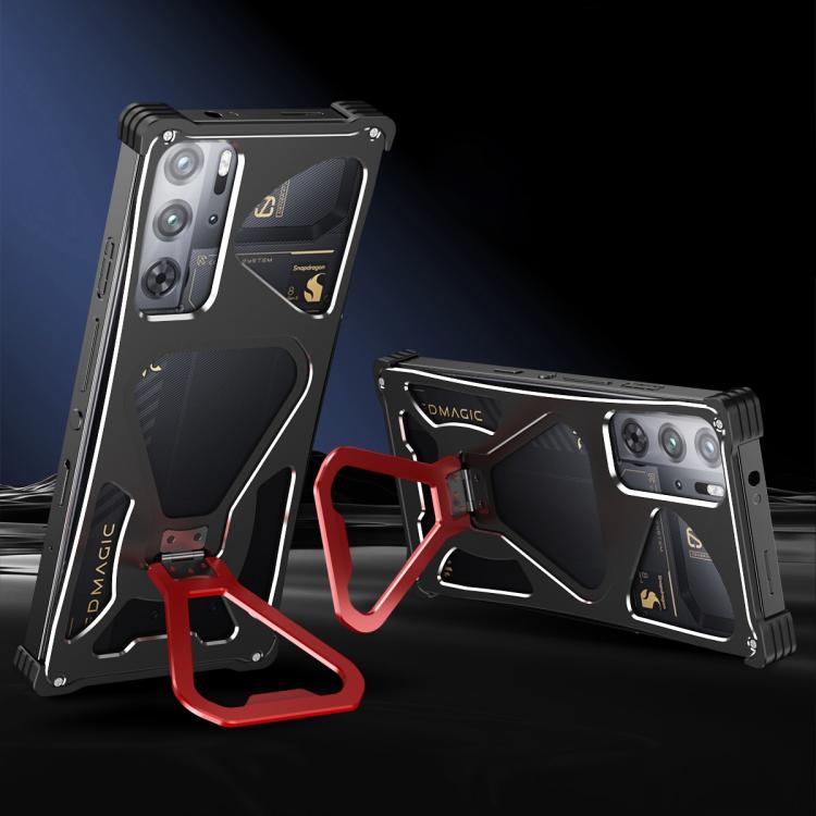 For ZTE nubia RedMagic 9 Pro / 9 Pro+ Elegant Transformers Heat Dissipating Metal Phone Case with Stand