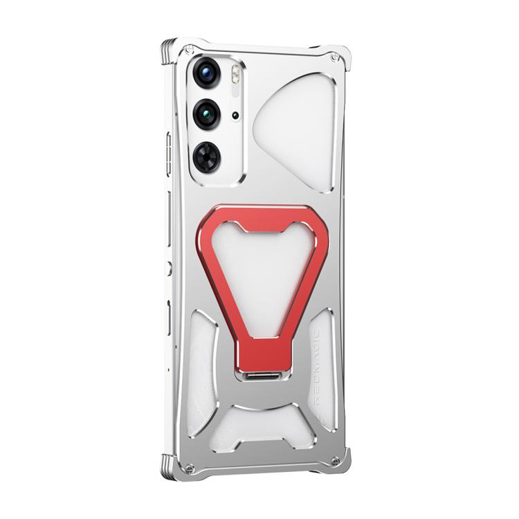 For ZTE nubia RedMagic 9 Pro / 9 Pro+ Elegant Transformers Heat Dissipating Metal Phone Case with Stand