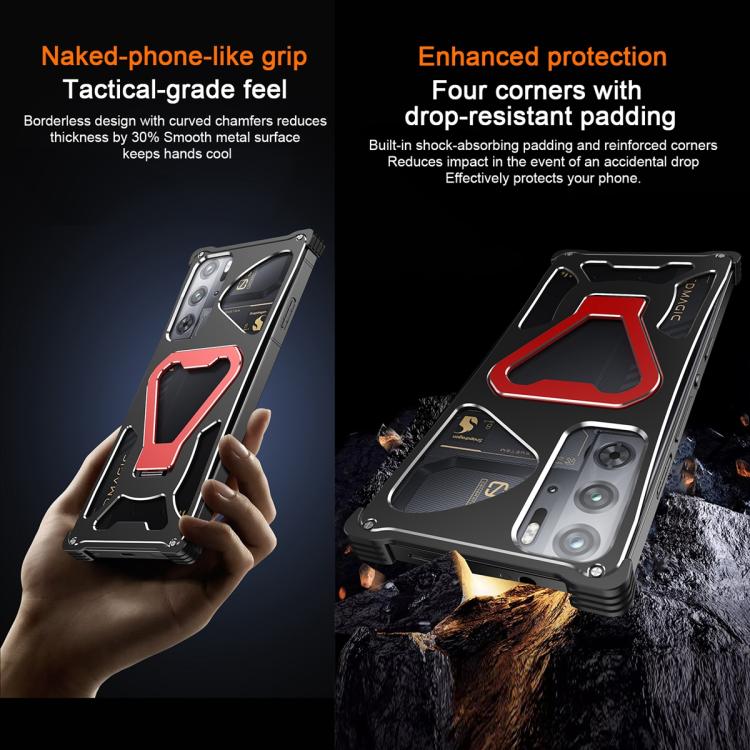 For ZTE nubia RedMagic 9 Pro / 9 Pro+ Elegant Transformers Heat Dissipating Metal Phone Case with Stand