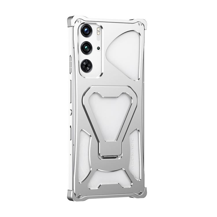 For ZTE nubia RedMagic 9 Pro / 9 Pro+ Elegant Transformers Heat Dissipating Metal Phone Case with Stand