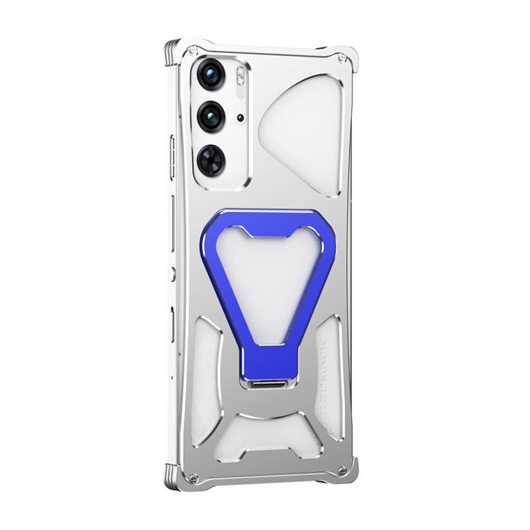 For ZTE nubia RedMagic 10 Pro / 10 Pro+ Elegant Transformers Heat Dissipating Metal Phone Case with Stand
